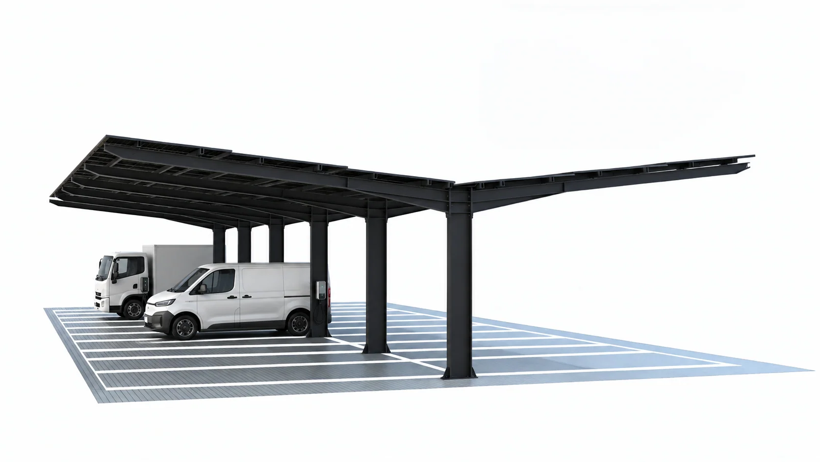 ATLAS solar carport product visualisation