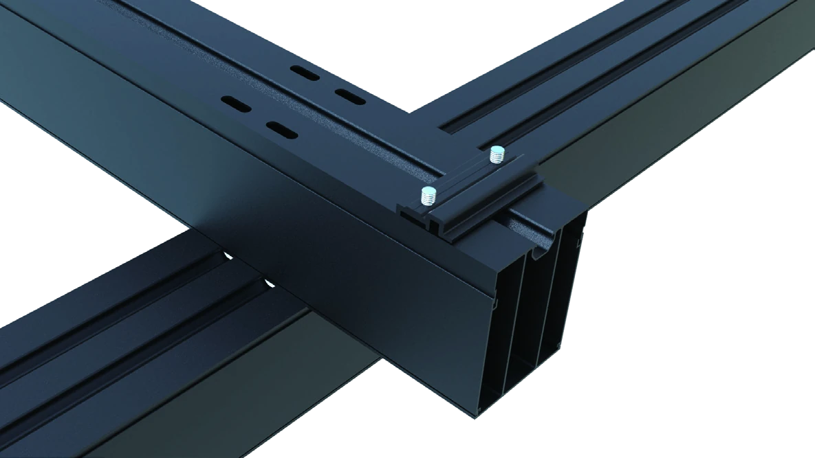 VELA aluminium frame and bolted clamp connection