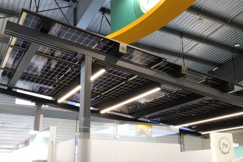 FHE Park+ solar carport display at EnerGaïa 2025