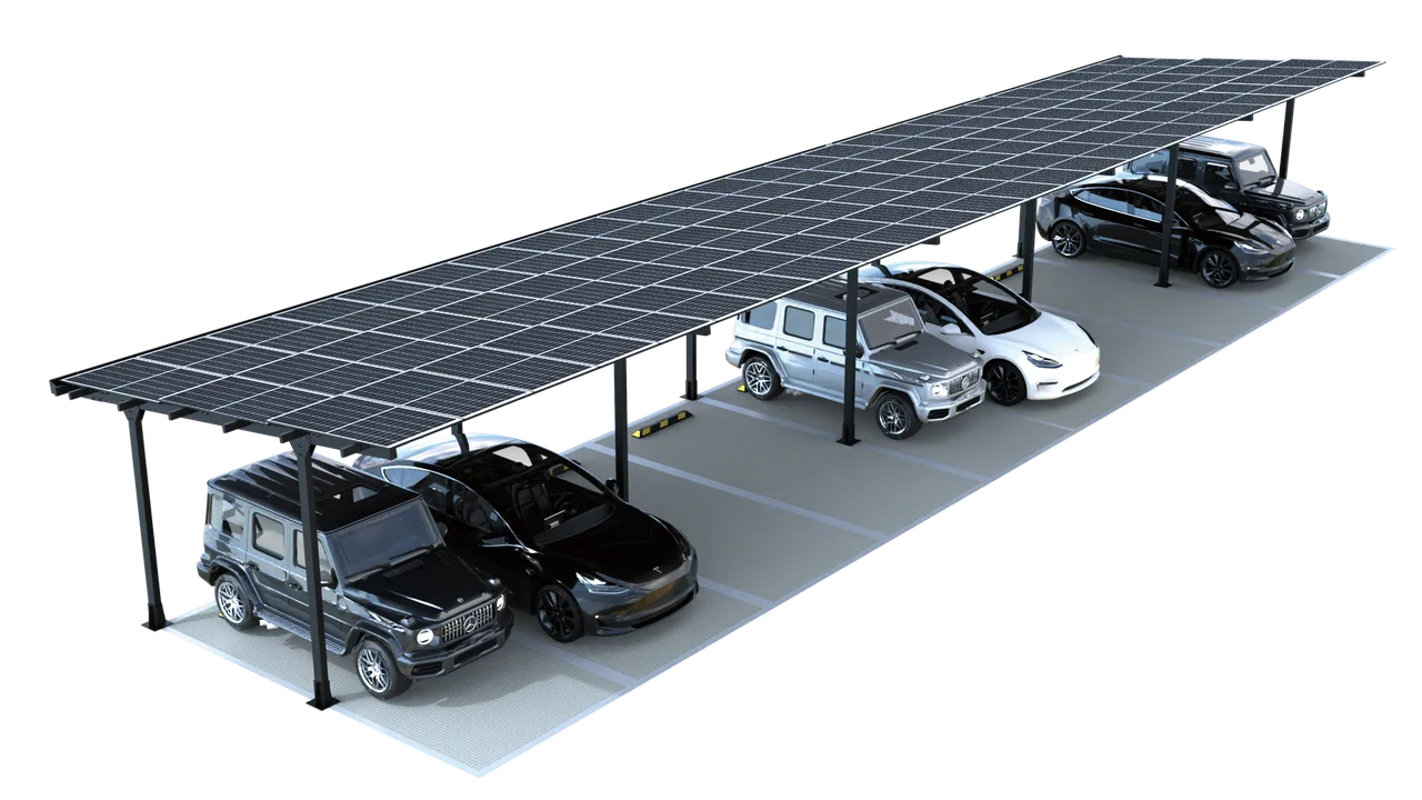 STRIX solar carport product visualisation